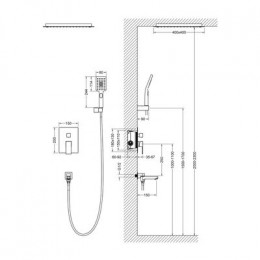 Душевая система встроенная Timo Selene хром (SX-2039/00SM)