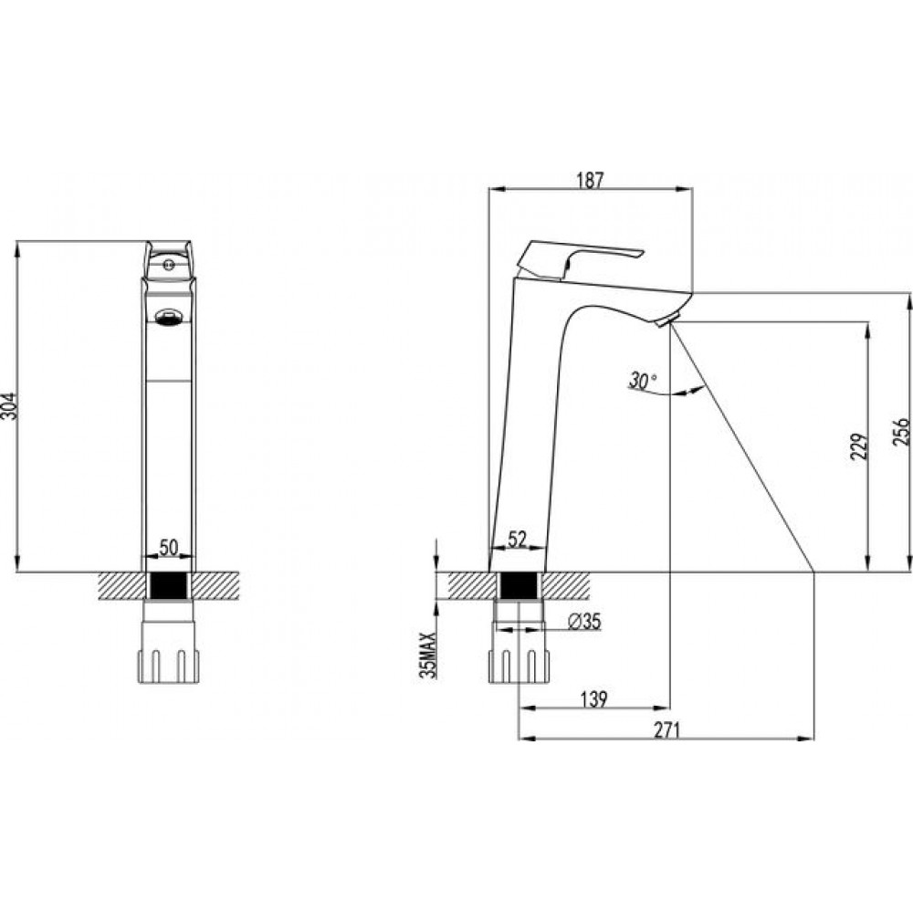 Смеситель для раковины Lemark Unit (LM4509C)