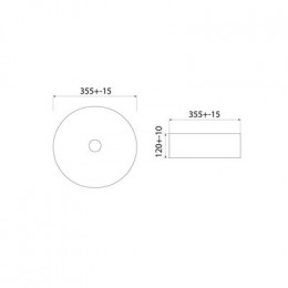 Умывальник накладной Iddis Ray, серый (RAYGM03i27)