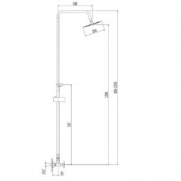 Душевая система Haiba (HB24808)