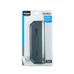 Полка прямоугольная одноэтажная Fixsen Hi-Tech графит (FX-843F)