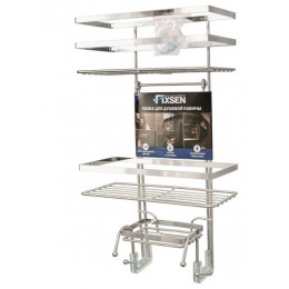 Полка FIXSEN прямоугольная двухэтажная хром (FX-871)