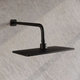 Душевая система скрытого монтажа с тропическим душем и ручным душем, черный матовый, Slide, IDDIS (SLIBL02i67)