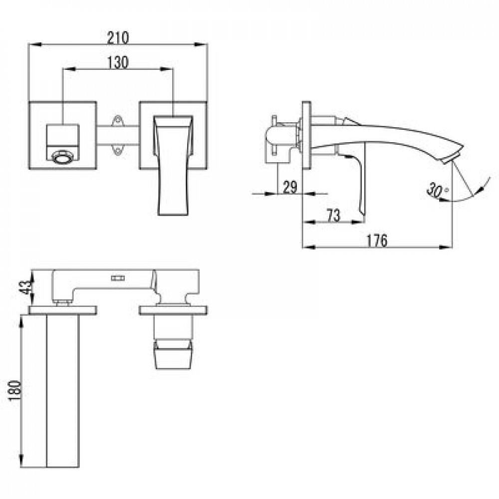 Смеситель для раковины Lemark Unit (LM4526C)