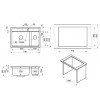 Кухонная мойка GRANULA Kitchen Space (7302, ШВАРЦ)