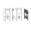 Инсталляция рамная скрытого монтажа D&K 500*117*1270мм (DI8050127)