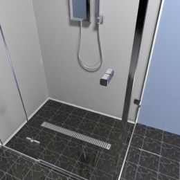 Душевой лоток TIMO Drain Protect 600 с вставкой LG20, сатин (DP20600-LG20600)