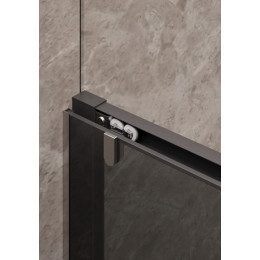 Душевая дверь Timo TD-150/03GR-6, раздвижная 1950*1500, стекло графит 6 мм (T05)