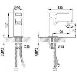 Смеситель для раковины Lemark Plus Grace (LM1506C)