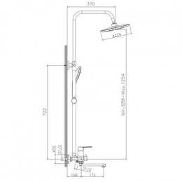 Душевая система Haiba (HB24557-8)