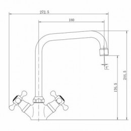 Смеситель для кухни FASHUN хром (A4019)