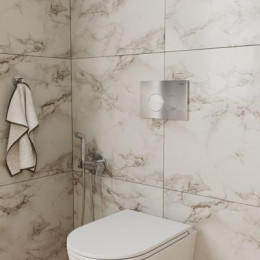 Клавиша смыва, хром, D&K Bayern (DB1529001.2), инсталляция DI8050127