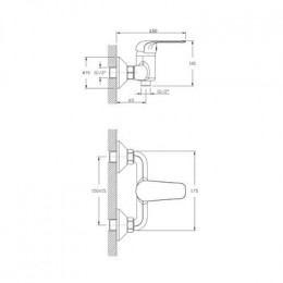 Смеситель для душа RUSH Fiji (FI1835-63)