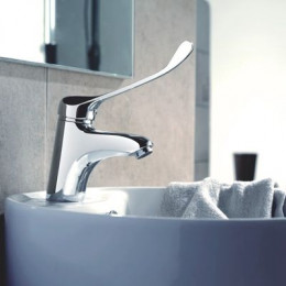 Смеситель для раковины с хирургической ручкой Haiba (HB1054)