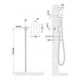 Смеситель гигиенический душ Timo Selene (2089/00SM new chrome)