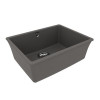 Кухонная мойка Lemark SINARA 540-U подстольного монтажа из кварцгранита цвет: Серый шёлк (9910077)
