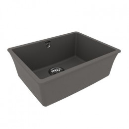 Кухонная мойка Lemark SINARA 540-U подстольного монтажа из кварцгранита цвет: Серый шёлк (9910077)