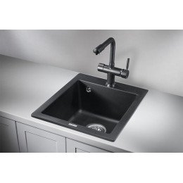 Кухонная мойка GRANULA (4201, ЧЁРНЫЙ)