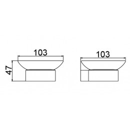 Мыльница Timo Selene (14022/03) черный