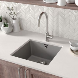 Кухонная мойка Lemark SINARA 440-U подстольного монтажа из кварцгранита цвет: Жасмин  (9910070)