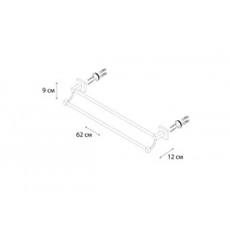 Полотенцедержатель FIXSEN Metra трубчатый 2-ой (FX-11102)