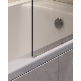 Шторка для ванны поворотная на монопетле, 1400*800, стекло прозрачное 6 мм, Timo TCM-80/03C-6 (T28)