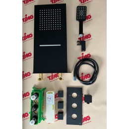 Душевая система встроенная с термостатом Timo Petruma (SX-5039/03SM) черный