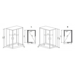 Душевая кабина Timo Premium HELKA 90*120*220  (H-515L)