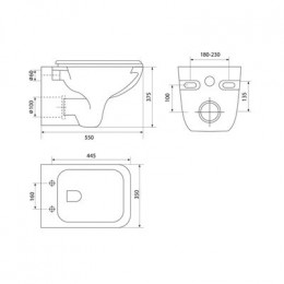 Унитаз приставной IDDIS Bild (BILRDSEi26)