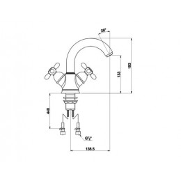 Смеситель для раковины Timo Ritz (0141FN silver)