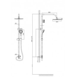 Душевой комплект RUSH Bella (BL4535-113)
