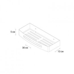 Полка прямоугольная одноэтажная Fixsen Hotel золото-сатин (FX-31003P)