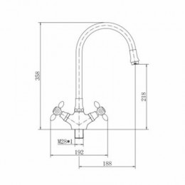 Смеситель для кухни FASHUN (A44127-8)