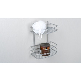 Полка Fixsen овальная двухэтажная цвет серый (FX-720-2)