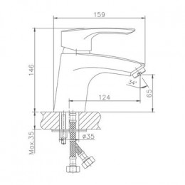 Смеситель для раковины Haiba (HB1066)