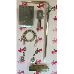 Душевая система с термостатом, золото матовое, Timo Tetra-thermo (SX-0169/17)