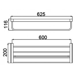 Полка для полотенец Timo Selene (14058/03) черный