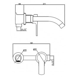 Смеситель для раковины ESKO (SM28 B)