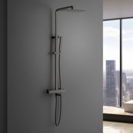 Душевая система с термостатом Timo Tetra-thermo, черное золото (SX-0169/18)