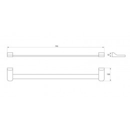 Полотенцедержатель RUSH Thira (TR36531В)