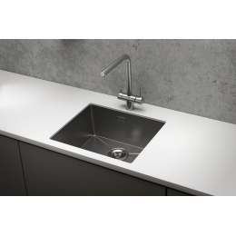 Кухонная мойка GRANULA (5445U, СТАЛЬ САТИН)
