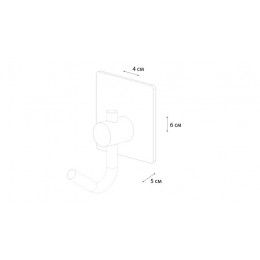 Крючок одинарный - 2 штуки, черный Fixsen Equipment (FX-560B)