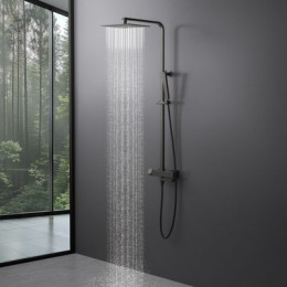 Душевая система с термостатом Timo Tetra-thermo, черное золото (SX-0169/18)