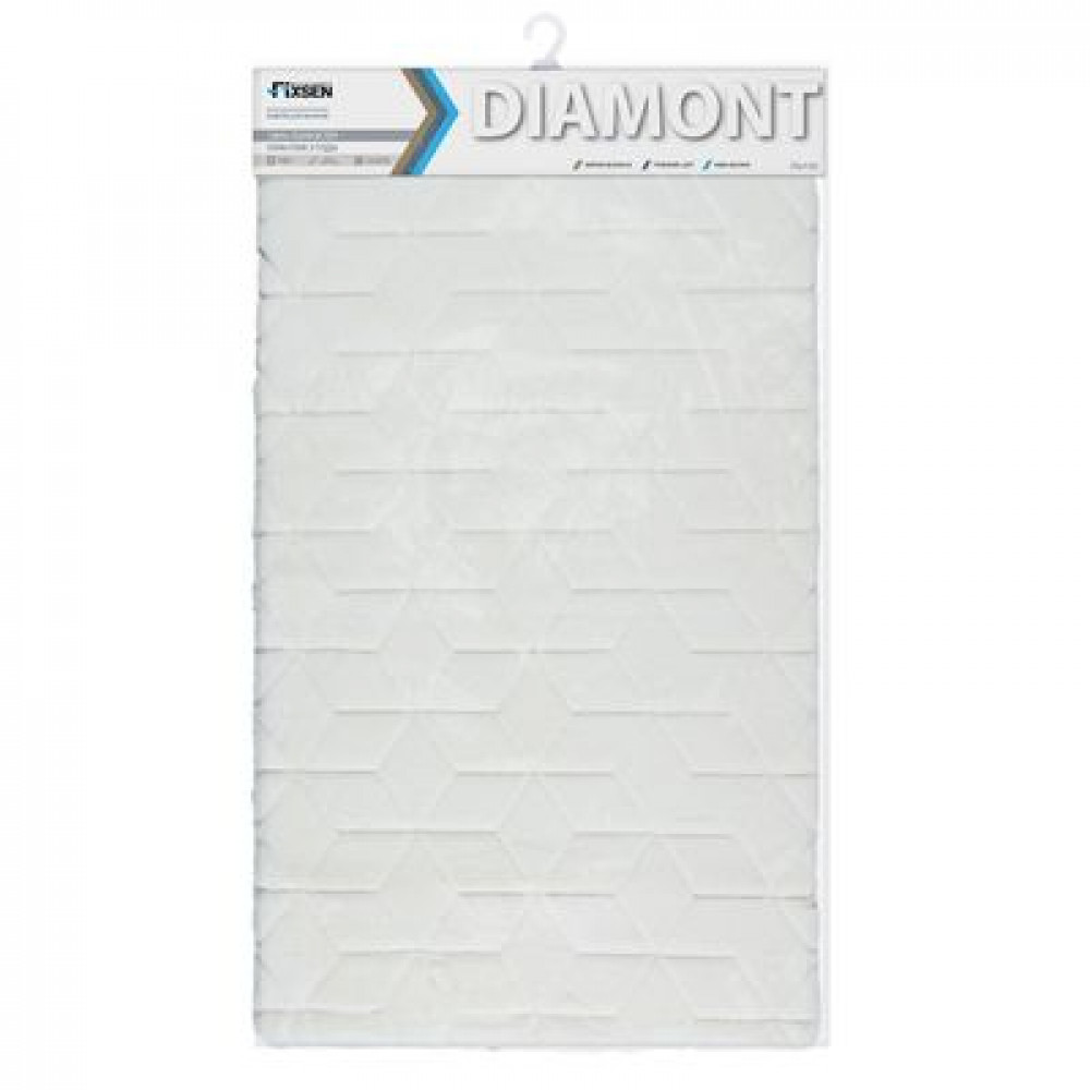 Коврик для ванной 1-ый Fixsen DIAMONT, белый (FX-9050W)