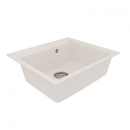 Кухонная мойка Lemark HANKA 570 врезная прямоугольная из кварцгранита цвет: Жасмин  (9910016)