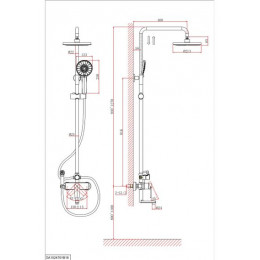 Душевая система с гигиеническим душем, DK Bayern.Fürth (DA1524701B18)