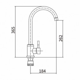 Смеситель для кухни FASHUN (A54009-A)