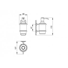 Дозатор для жидкого мыла Timo Nelson (150038/00)