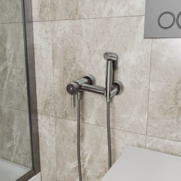 Гигиенический душ встраиваемый RUSH Melos графит (SUS1101-99Grey)