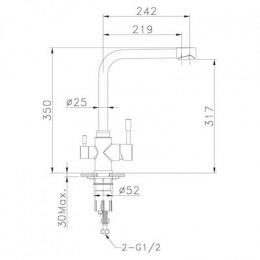 Смеситель для кухонной мойки Lemark Expert (LM5060S)